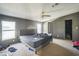 Main bedroom with a king bed, ceiling fan, and closet at 5829 Coventry Dr, Tampa, FL 33615