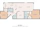 Floor plan showcasing layout, including kitchen, bedrooms, bathrooms and living area at 7911 Grand Estuary Trl # 201, Bradenton, FL 34212