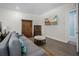 Cozy living room with modern furniture and a mounted TV at 924 Indian Beach Dr, Sarasota, FL 34234