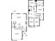 Detailed floor plan showcasing the layout of the home's first and second floors at 10721 Hidden Banks Gln, Parrish, FL 34219