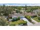 Beautiful home aerial view, highlighting the spacious yard, lush landscaping, and convenient location at 2646 Martin St, Sarasota, FL 34237