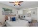 Charming bedroom showcases twin beds, ceiling fans, and bright windows at 2646 Martin St, Sarasota, FL 34237