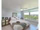 Cozy bedroom features a large window with a view at 4550 Pinebrook Cir # 608, Bradenton, FL 34209