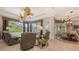 Bright living room with large windows, comfortable seating, and beautiful views of the outdoors at 4920 Woodhurst Dr, Sarasota, FL 34243
