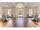 Elegant lobby featuring wood floors, seating, and a grand entrance at 5035 Tobermory Way, Bradenton, FL 34211