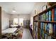 Community library with a wide selection of books, tables for reading, and ample lighting at 5712 Garden Lakes Dr, Bradenton, FL 34203