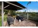 Cozy outdoor kitchen featuring durable brick pavers and grill at 5712 Garden Lakes Dr, Bradenton, FL 34203