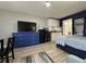 Well-lit studio with modern appliances, wood floors, and charming coastal decor at 7150 N Tamiami Trl # S-623, Sarasota, FL 34243