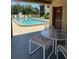 View from the patio of the condo community pool at 7273 Cloister Dr # 121, Sarasota, FL 34231