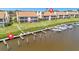 Private docks with boat access offering a serene waterfront living experience at 8710 54Th W Ave # 8710, Bradenton, FL 34210
