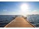 The dock on the water has two benches and clear skies at 1021 Estremadura Dr, Bradenton, FL 34209