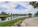 Scenic view of a waterfront area with boats docked, offering a peaceful and picturesque atmosphere at 1021 Estremadura Dr, Bradenton, FL 34209