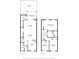 Detailed floor plan showcasing the layout of the home's two floors, including room dimensions at 11717 Wesson E Cir, Tampa, FL 33618