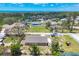 Aerial view showcasing neighborhood, landscape, and Gulf view at 1533 Olympia Rd, Venice, FL 34293