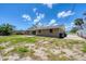Backyard showcasing lawn, patio, and home exterior at 1533 Olympia Rd, Venice, FL 34293
