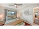 Comfortable bedroom featuring a stylish decor, and closet at 2516 Goldenrod St, Sarasota, FL 34239