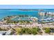 Wide aerial shot capturing the beauty of a waterfront with a harbor full of boats and city landscape at 33 S Palm Ave # 1202, Sarasota, FL 34236