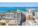 Elevated view of the building with beautiful bay view, showcasing the building's location and surrounding landmarks at 33 S Palm Ave # 1202, Sarasota, FL 34236
