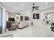 Bright living room with tile flooring and neutral paint at 4103 61St E Ave, Bradenton, FL 34203