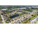 Aerial view of community with lakes and winding streets at 4274 Tennyson Way, Venice, FL 34293