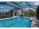 Beautiful screened-in pool and patio with inviting seating area, perfect for entertaining guests at 5651 Trevesta Pl, Palmetto, FL 34221