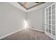Bedroom boasts tray ceilings and a full-length wall mirror at 6250 Grandview Hill Ct, Bradenton, FL 34203