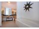 Bathroom featuring a soaking tub and vanity with a large mirror and drawers at 6307 Laurel Creek Trl, Ellenton, FL 34222