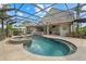 Backyard pool features a spa, a screened enclosure and ample deck space for relaxing and entertaining at 6907 47Th E Ct, Ellenton, FL 34222