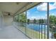 Enjoy lovely lake views from this screened-in outdoor balcony at 7035 Scrub Jay Way # 202, Bradenton, FL 34203