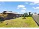 Spacious backyard with lush green grass and potential for creating a relaxing and entertaining outdoor space at 710 Beverly Rd, Venice, FL 34293