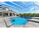 The home's screened pool area allows for year-round swimming and entertainment in privacy at 7832 Panther Ridge Trl, Bradenton, FL 34202