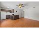 Open floor plan with the living room flowing into the kitchen at 8255 Longbay Blvd, Sarasota, FL 34243