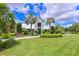 Brightwood Pavilion features modern architecture, lush landscaping, and a welcoming entrance, perfect for community gatherings at 8916 Isabella Cir, Parrish, FL 34219