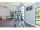 Spacious gym featuring weight training equipment, water fountains, and large windows, promoting a healthy lifestyle at 8916 Isabella Cir, Parrish, FL 34219