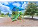 Colorful playground with slides and climbing structures, providing children with a fun and active outdoor space at 8916 Isabella Cir, Parrish, FL 34219