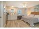 Inviting studio with a bed, couch, kitchenette, and a bright, airy feel at 105 Casey Key Rd # 20, Nokomis, FL 34275