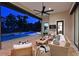 Inviting outdoor living space with a sparkling pool, spa, and comfortable seating area at 11807 Rive Isle Run, Parrish, FL 34219