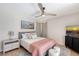Comfortable bedroom with a queen-sized bed, stylish decor, and plenty of natural light at 1626 Ridgewood Ln, Sarasota, FL 34231