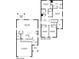 Detailed floor plan showcasing the layout of this property's first and second floor at 17247 Whiskey Creek Trl, Parrish, FL 34219