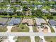 An aerial view of the houses on the street, showing the properties at 251 Broadmoor Ln, Rotonda West, FL 33947