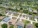 Aerial view of a neighborhood with waterways running behind the properties at 251 Broadmoor Ln, Rotonda West, FL 33947