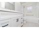 Clean bathroom features a new vanity and shower over tub at 251 Broadmoor Ln, Rotonda West, FL 33947