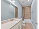 Bathroom featuring a tub, shower, and a vanity with white cabinets at 276 Saint Lucia Dr # 101, Bradenton, FL 34209
