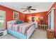 Cozy bedroom with colorful accents and ample natural light at 2801 Dalhart Ave, North Port, FL 34286