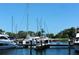 Picturesque view of yachts and sailboats docked at the marina, highlighting waterfront living at 3070 Grand Bay Blvd # 644, Longboat Key, FL 34228