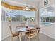 Charming breakfast nook featuring natural light and an outdoor view of the pool at 3620 Como St, Port Charlotte, FL 33948