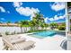 Inviting pool and lounge area, perfect for relaxing and soaking up the sun in a private backyard oasis at 3702 5Th Ave, Holmes Beach, FL 34217
