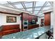 Gourmet kitchen with skylights, modern appliances, and a spacious granite countertop at 3800 Gulf Blvd # Ph, St Petersburg, FL 33706