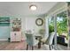 Dining area featuring table with four chairs and backyard view at 4695 86Th N Ave, Pinellas Park, FL 33782