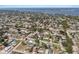 Gorgeous aerial view of a tranquil neighborhood and shimmering blue bay at 5403 2Nd W Ave, Bradenton, FL 34209